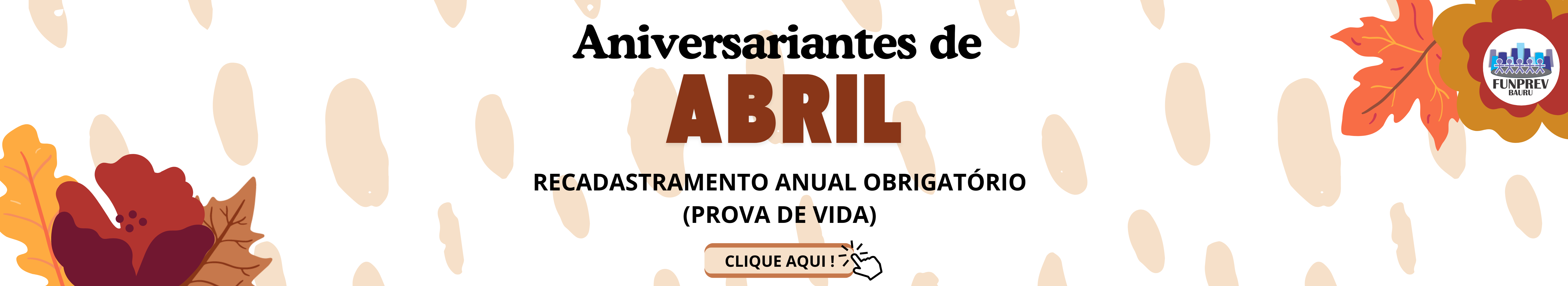 Recadastramento abril