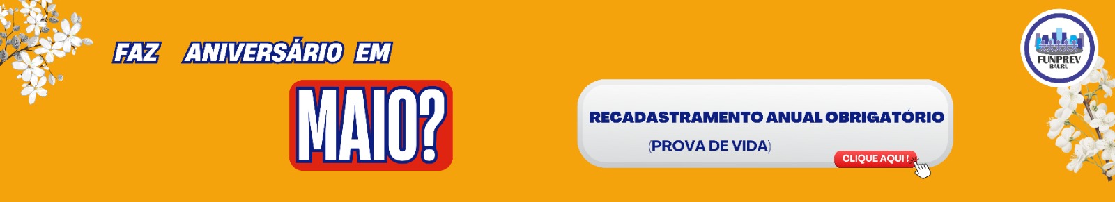 Banner recadastramento maio